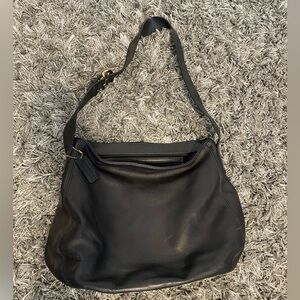 Coach Black Leather Shoulder Bag
